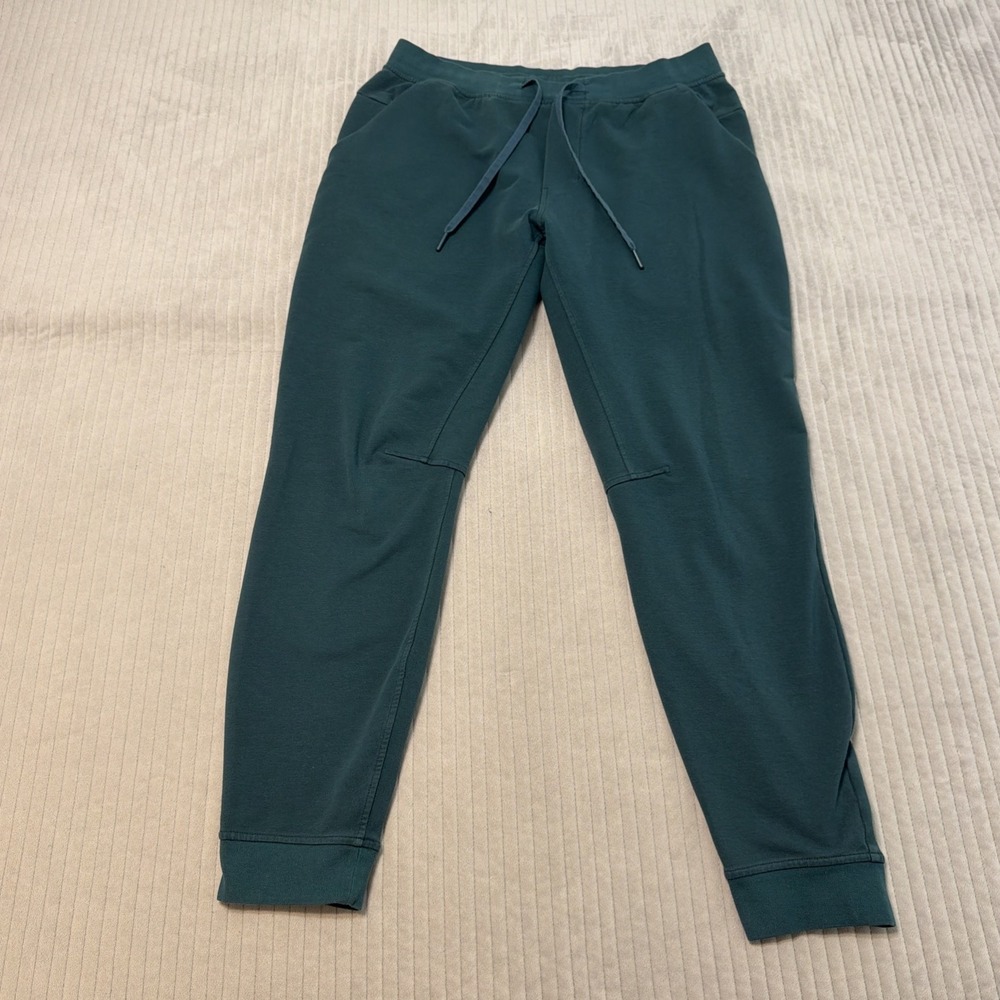 Lululemon Green City Sweat Jogger Pant Tapered Stretch Mens Size L LM5AJTS